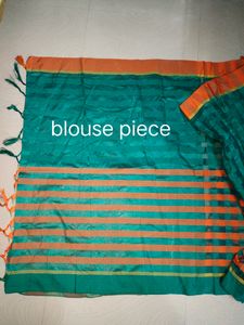 (New) Saree With Unstitched Blouse Piece