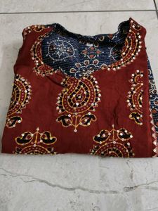 Ajrakh kurti