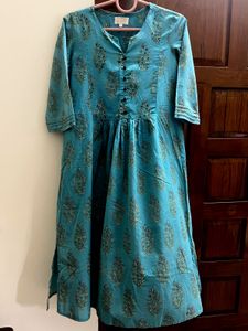 Elegant Floral Print Kurta