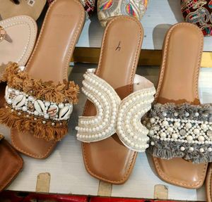 Embellished Flat Sandals