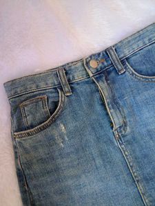 Denim Mini Skirt