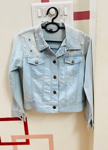 Pearl Stones Denim Jacket