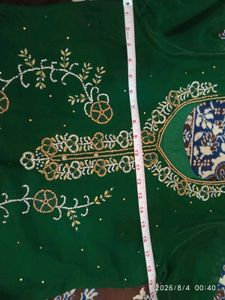 Green Embroidered Kurta Set
