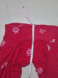 Stylish Pink Printed Kurta and Dhoti Set of 2