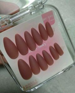 Matte Almond Press-On Nails, FIXED PRICE