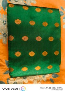 Beautiful Green Silk Saree