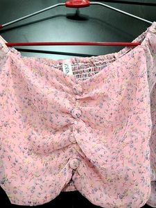 Floral Chiffon Long Sleeve Top