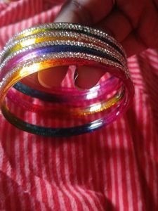Set of Colorful Beaded Bangles