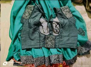 Elegant Teal Saree with Blouse