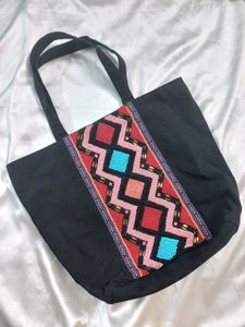 Black bag with beaded work