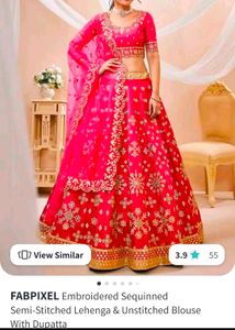 Embroidered Sequined Lehenga Brand New