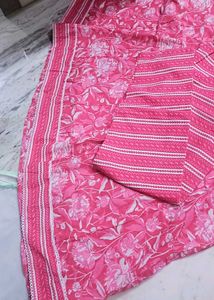 Beautiful Pink Printed Kurta Set
