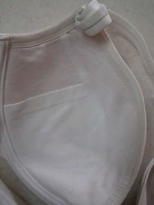 White Bra with Lace Detail