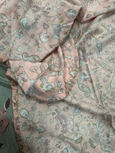 ✨ Elegant Pastel Printed Kurta – XL Size ✨