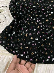 y2k Floral Print Halter Neck Top