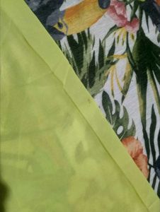 Bright Neon Yellow Wide Leg Pants