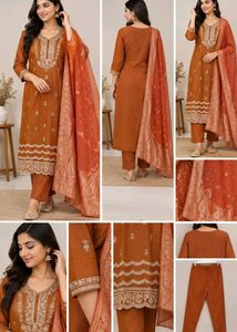 New Unused Premium CottonSilk JadhauEmbroiderySuit