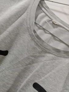 Grey Graphic Print T-Shirt