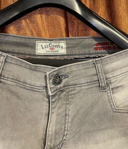 Lee Cooper Men's Grey Washed Jeans