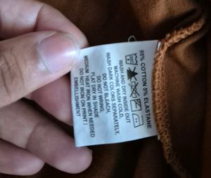 Brown Cotton Tank Top