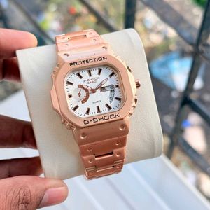 G-Shock Watch - Rose Gold &amp; Green