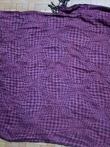 Purple Patterned Scarf