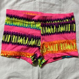 Vibrant Tie-Dye Athletic Shorts
