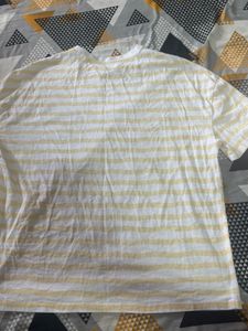 Striped T-Shirt with Shell Graphic