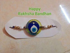 Evil Eye Beaded Resin Rakhi/Bracelet