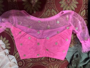 Pink Embroidered Ethnic Skirt