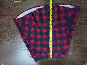 Red &amp; navy Plaid Skirt