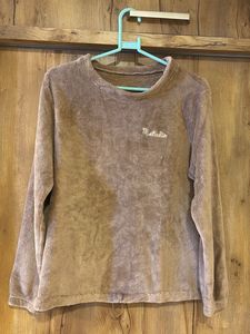 Studio Brown Fuzzy Long Sleeve Top