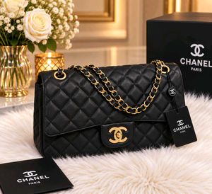 Chanel Classic Flap Bag - Black Lambskin WD BOX