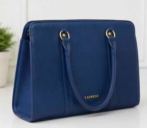 Caprese Blue Laptop Bag-50% discount