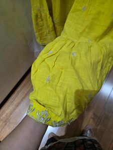 🇮🇳Freedom Sale🇮🇳Yellow Tiered Palazzo Pants