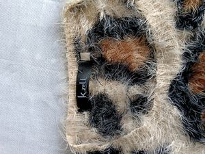 Cheetah Print Fur Sweater Top- Free Size