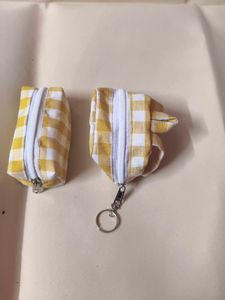 Cute Gingham Pouches (Set of 2)