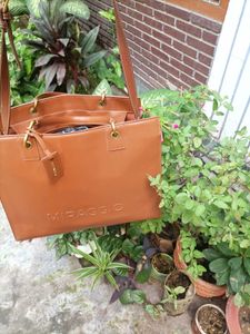 Miraggio Faux Leather Tote Bag