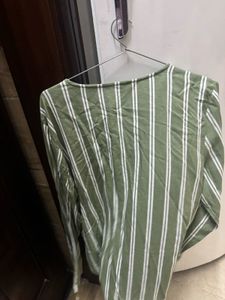 Striped V-Neck Top