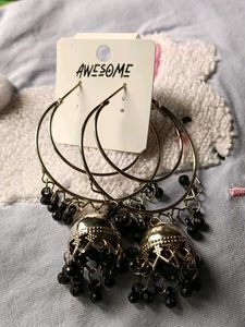 Chic Hoop Jhumka Earrings
