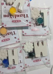 Letter &amp; Flower fridge magnets( set of 5)