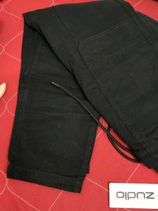 Zudio Men's Black Cargo Pants