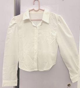 White Puff sleeves Shirt