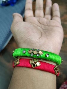 Vibrant Silk Thread Bangles