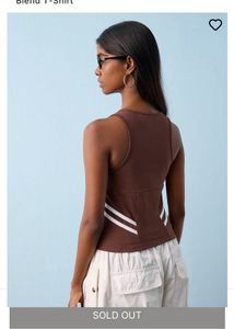 westside Brown Lace-Up Halter Top