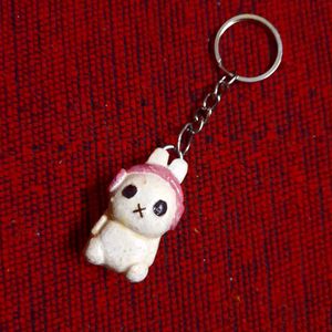 Miffy 🐰 With Headband 🎧 Keychain 💕