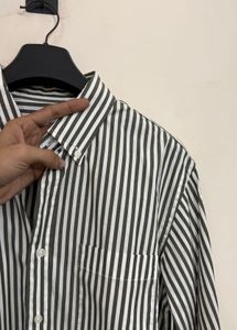Striped Button-Down Shirt