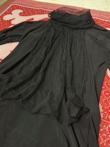 Black top with front net design
