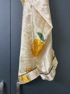 Satin Lemon Print night suit