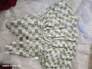 Cute Girls' Checked Summer Dress